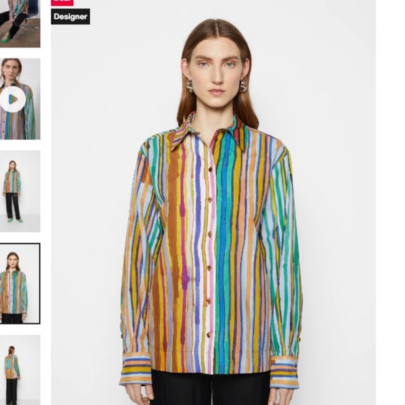 HP👌Trend Alert! Multicolour shirt M (US 10) - Picture 10 of 11